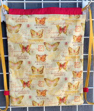 Load image into Gallery viewer, Cotton Drawstring Tote - Botanicals