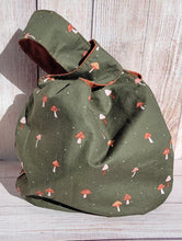 Load image into Gallery viewer, Large Knot Tote - Rustic Mushrooms