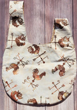 Load image into Gallery viewer, Large Knot Tote - Batik Chicken Weather Vane