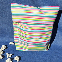 Load image into Gallery viewer, Reusable Popcorn Bag - Mixed Stripe