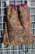 Load image into Gallery viewer, Cotton Drawstring Tote - Coral Print Batik