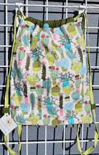 Load image into Gallery viewer, Cotton Drawstring Tote - Succulents