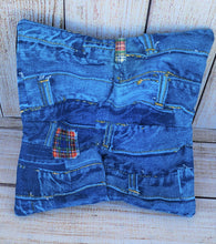 Load image into Gallery viewer, Bowl Cozies - Distressed Denim Jeans