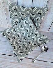Load image into Gallery viewer, Bowl Cozies - Grey and Black Geometric