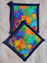 Load image into Gallery viewer, Pot Holders - Rainbow Swirl