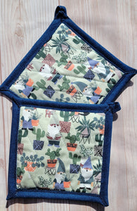 Pot Holders - Gnomes and Cactuses