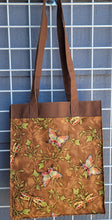 Load image into Gallery viewer, Large Market Tote with Pocket - Dragonflies and Butterflies