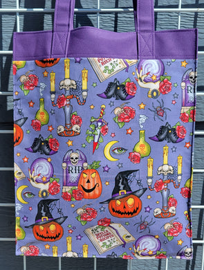 Large Market Tote with Pocket - Spooky Laboratory