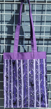 Load image into Gallery viewer, Large Market Tote with Pocket - Purple Woods