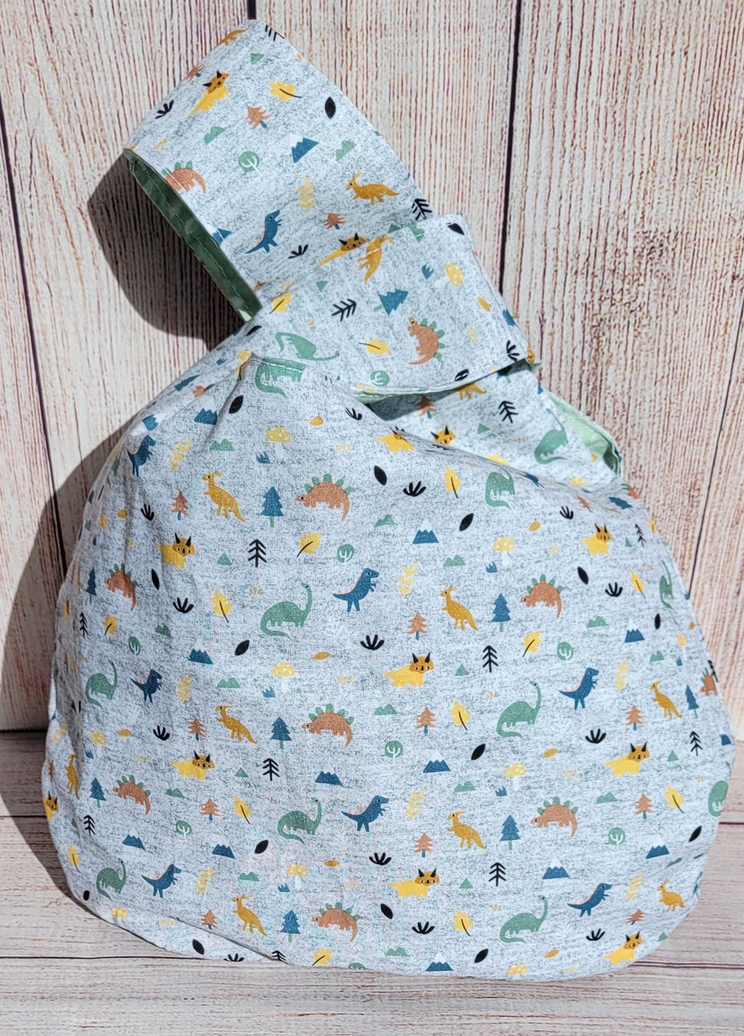 Large Knot Tote - Tiny Dinos