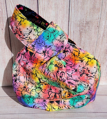 Large Knot Tote - Watercolor Cats