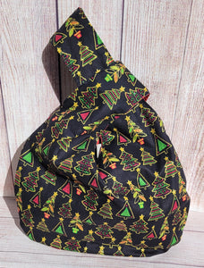 Large Knot Tote - Shimmery Trees