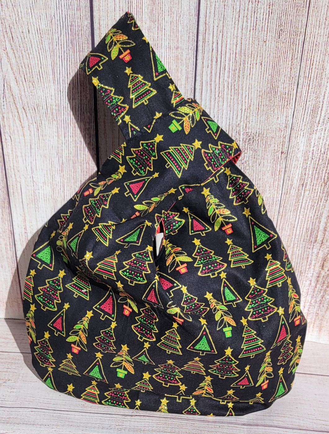 Large Knot Tote - Shimmery Trees