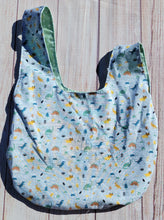 Load image into Gallery viewer, Large Knot Tote - Tiny Dinos