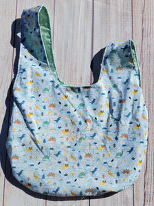 Large Knot Tote - Tiny Dinos
