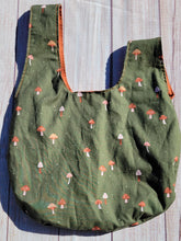 Load image into Gallery viewer, Large Knot Tote - Rustic Mushrooms