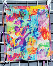 Load image into Gallery viewer, Cotton Drawstring Tote - Rainbow Tropical Florals