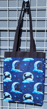 Load image into Gallery viewer, Large Market Tote with Pocket - Moon Cats