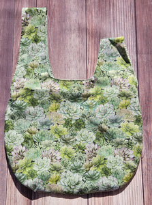 Large Knot Tote - Succulents