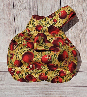 Large Knot Tote - Golden Pomegranates