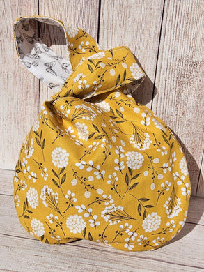 Large Knot Tote - Yellow Cotton