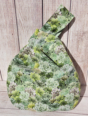 Large Knot Tote - Succulents