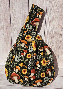Large Knot Tote - Golden Mushrooms