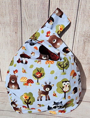 Large Knot Tote - Forest Animals