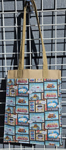 Load image into Gallery viewer, Large Market Tote with Pocket - License Plates