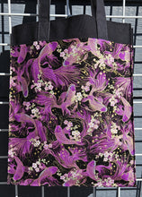 Load image into Gallery viewer, Large Market Tote with Pocket - Purple Koi