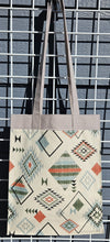 Load image into Gallery viewer, Large Market Tote with Pocket - Vintage Southwest