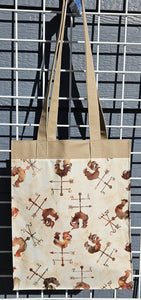 Large Market Tote with Pocket - Weathervane Batik