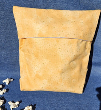 Load image into Gallery viewer, Reusable Popcorn Bag - Yellow Tone-on-Tone