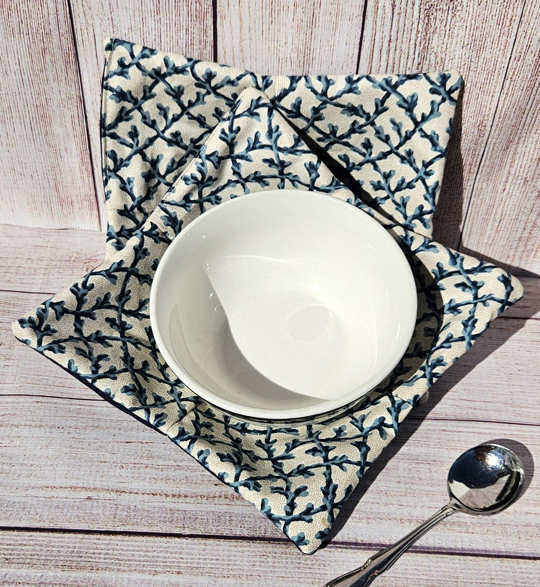 Bowl Cozies - Blue Vines