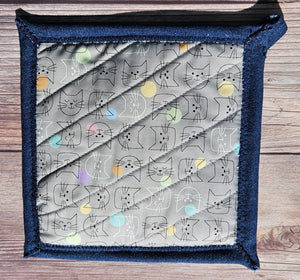 Pot Holders - Grey Cats