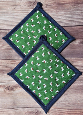 Pot Holders - Scottie Dogs