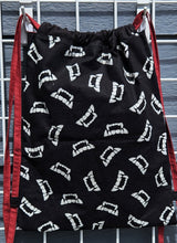 Load image into Gallery viewer, Cotton Drawstring Tote - Vamp Teeth