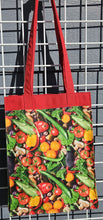 Load image into Gallery viewer, Large Market Tote with Pocket - Mixed Veggies