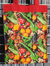 Load image into Gallery viewer, Large Market Tote with Pocket - Mixed Veggies