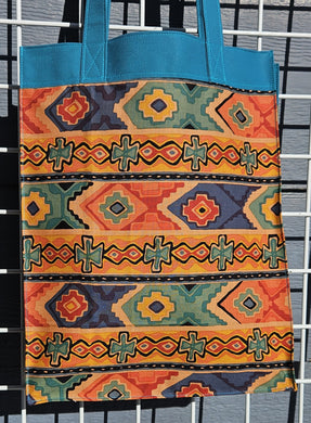 Large Market Tote with Pocket - Adobe Southwest