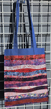Load image into Gallery viewer, Large Market Tote with Pocket - Quilted Waves