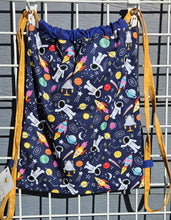 Load image into Gallery viewer, Cotton Drawstring Tote - Astronaut