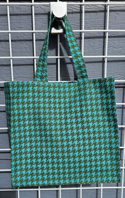 Utili-Tote - Turquoise Houndstooth