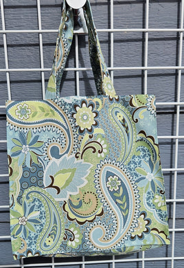 Utili-Tote - Turquoise/Yellow/Brown Paisley