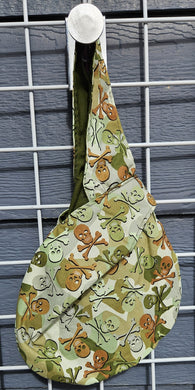 Large Knot Tote - Camo Skulls