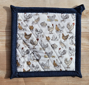 Pot Holders - Hens and Henhouses