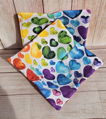 Bowl Cozies - Rainbow Hearts