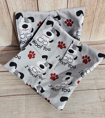 Bowl Cozies - Dogs on Grey