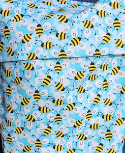 Reusable Popcorn Bag - Blue Bees