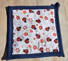 Load image into Gallery viewer, Pot Holders - Lady Bugs on White